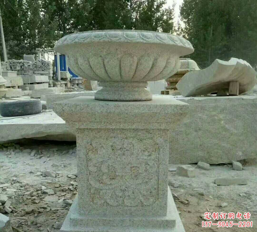 宁波大理石花盆雕塑