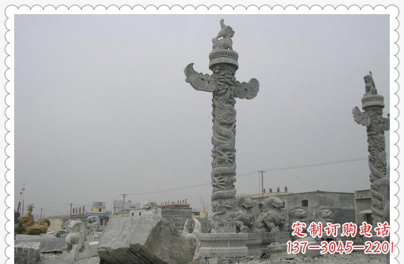 宁波精致雕刻,大理石华表雕塑