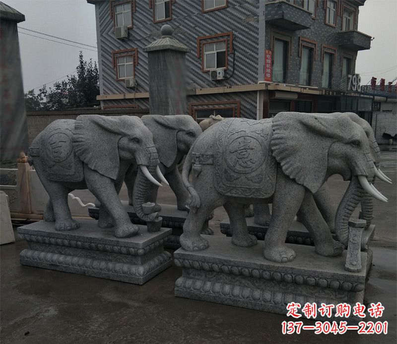 宁波唯美雕刻大象雕塑