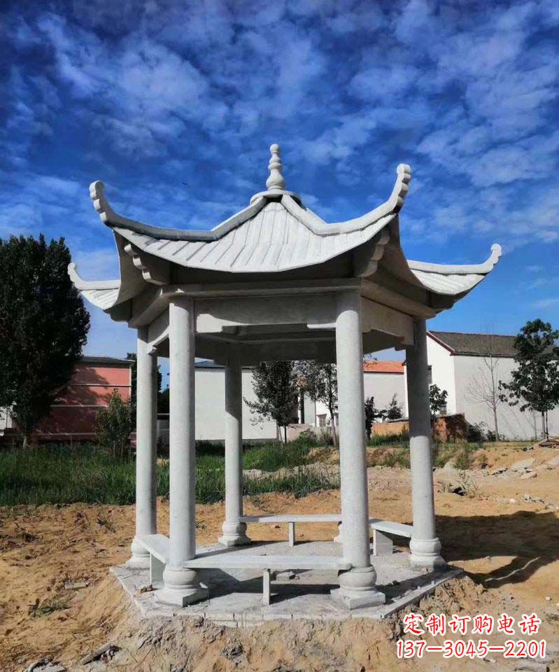 宁波精美大理石凉亭雕塑