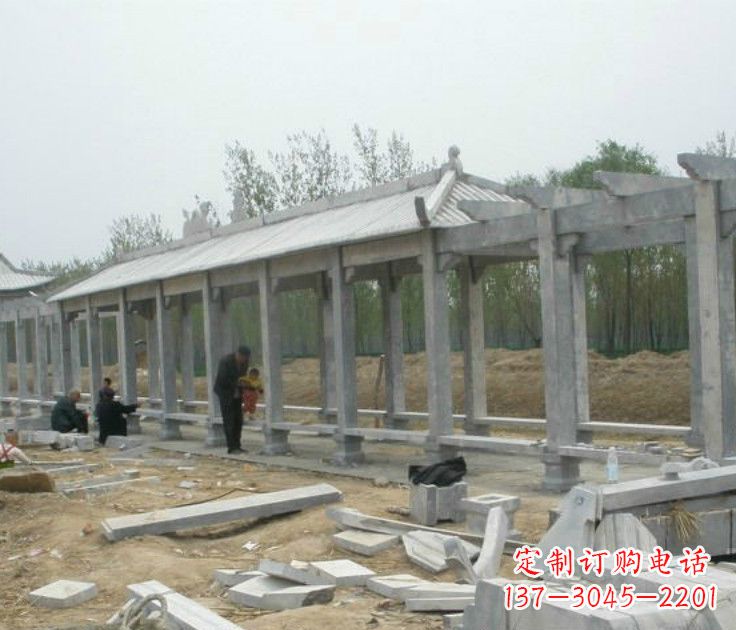 宁波精美大理石凉亭雕塑