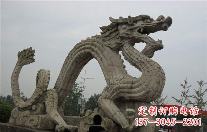 宁波大理石龙雕塑 (2)