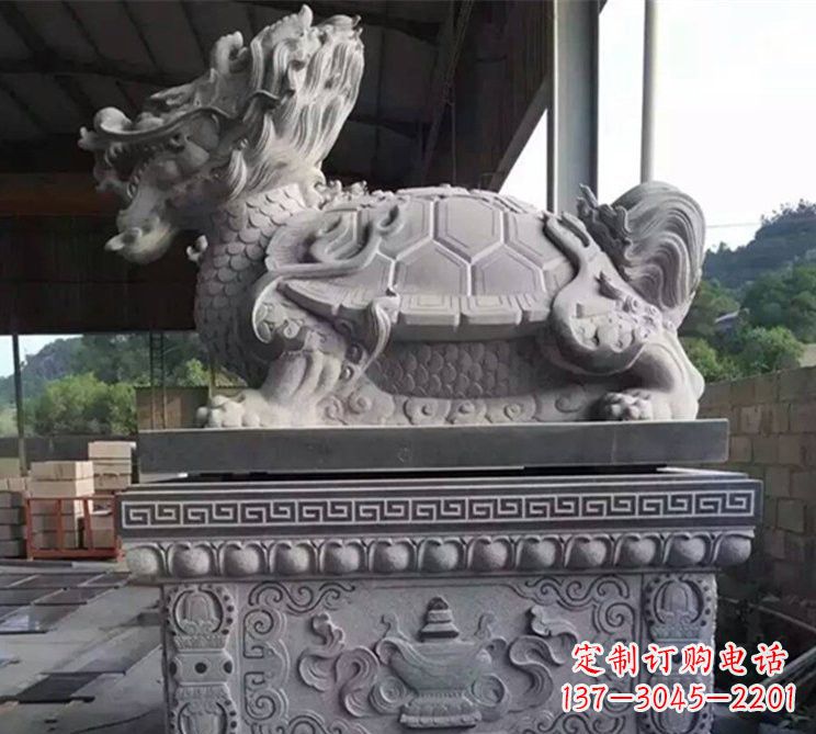 宁波大理石龙龟石雕