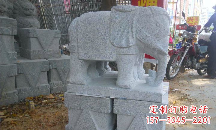 宁波中领雕塑大象招财镇宅石雕