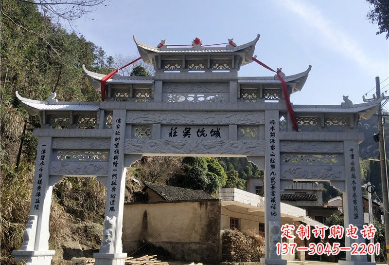 宁波大理石牌坊雕塑