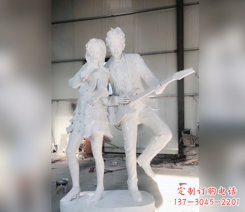 宁波精美大理石吉他雕塑