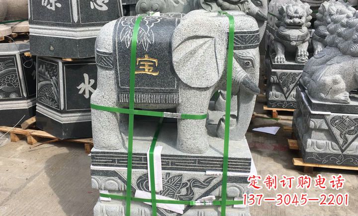 宁波大理石大象门口石雕