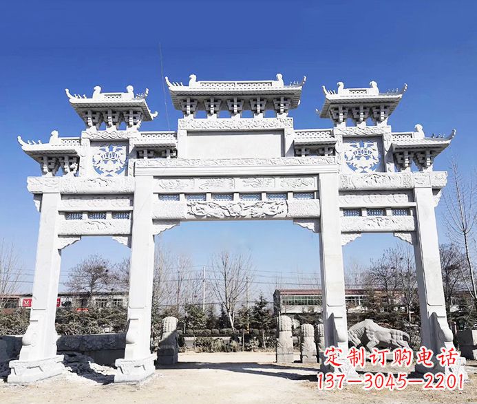 宁波大理石牌坊石雕定制
