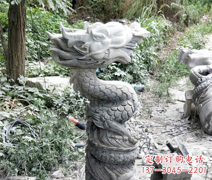宁波精美大理石生肖龙雕塑