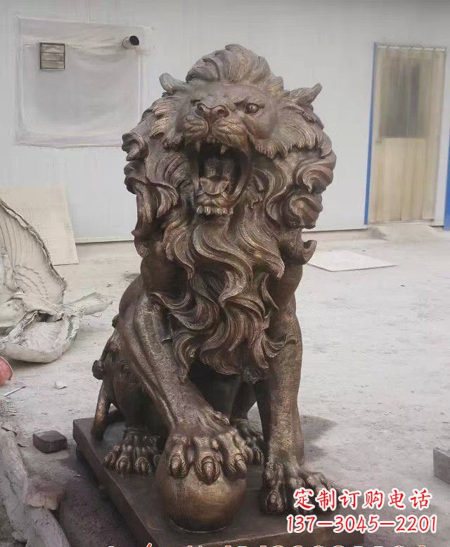宁波大理石狮子雕塑,演绎优雅狮子魅力