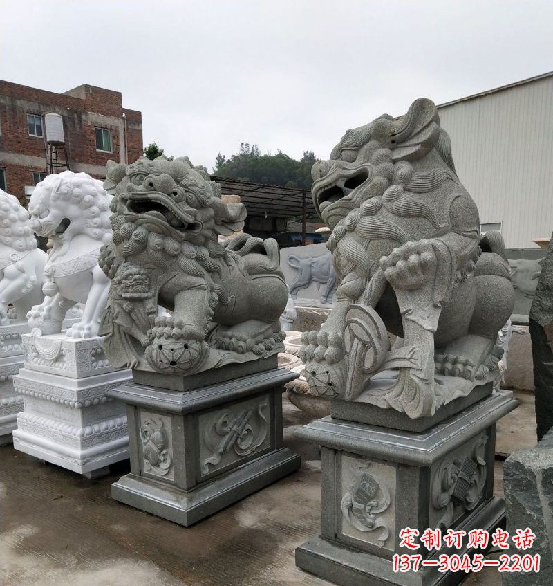 宁波大理石南方狮子雕塑