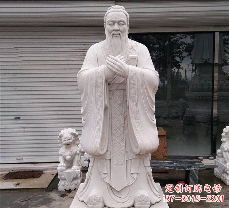 宁波大理石制孔子雕塑