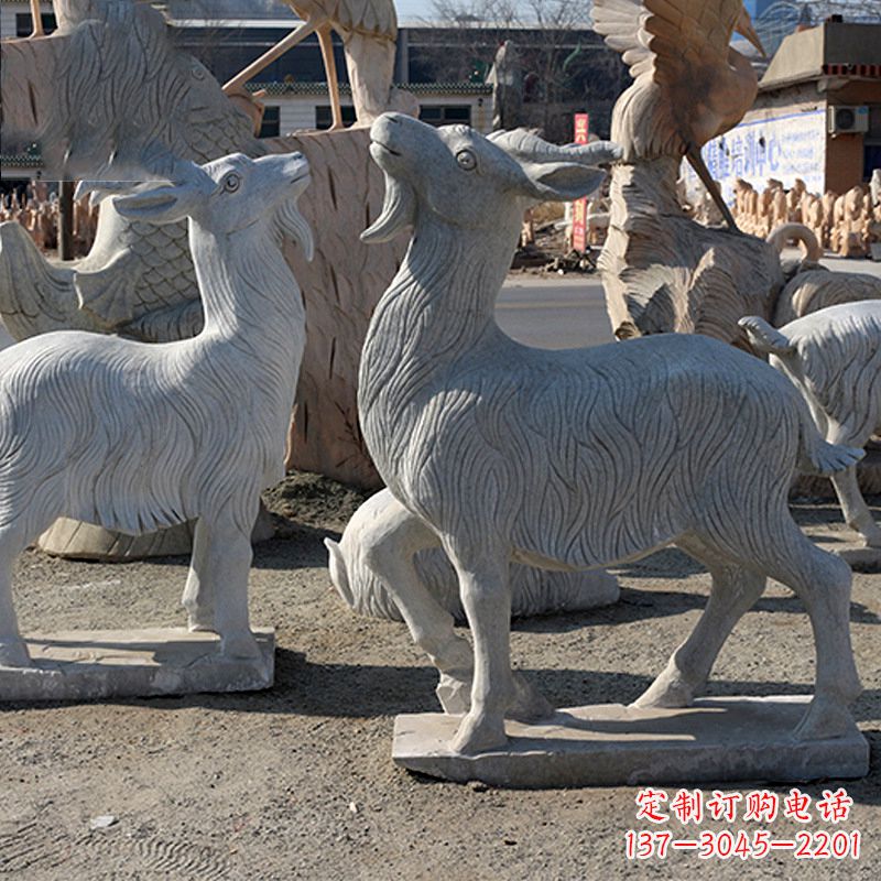 宁波大理石精美羊雕塑