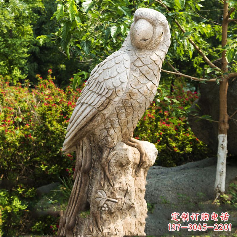 宁波大理石鹦鹉雕塑,完美点缀生活空间
