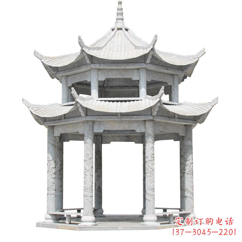 宁波大理石古建凉亭雕塑