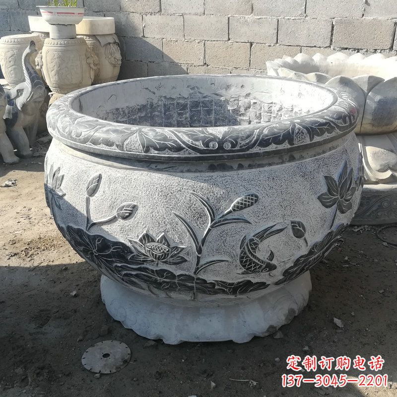 宁波大理石水缸雕塑