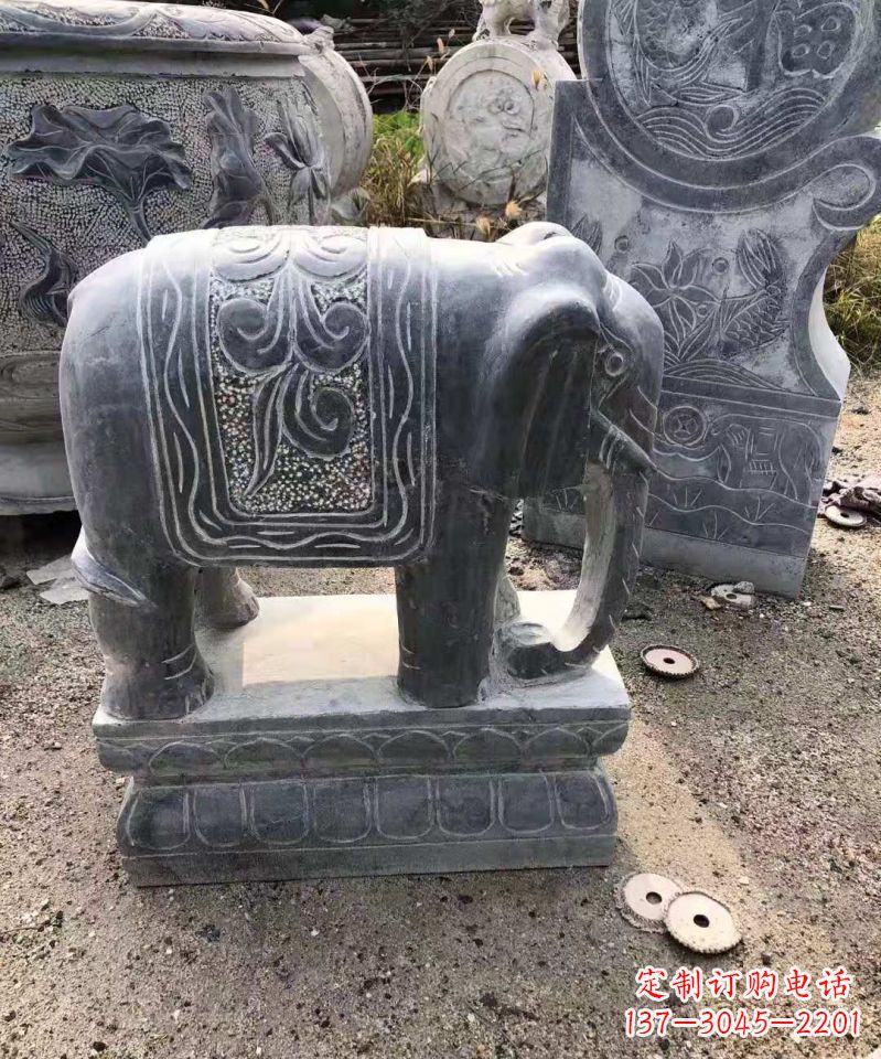 宁波大理石大象雕塑