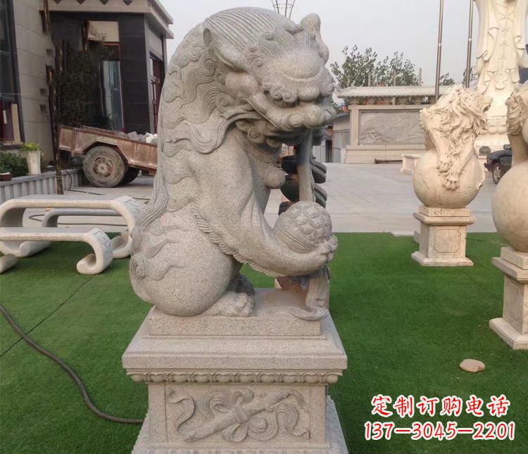 宁波大理石镇宅独角兽雕塑