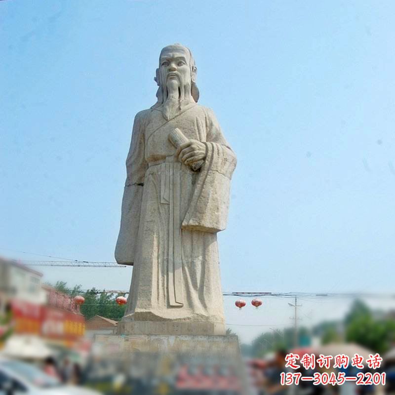 宁波大理石庄子雕塑-名人雕像