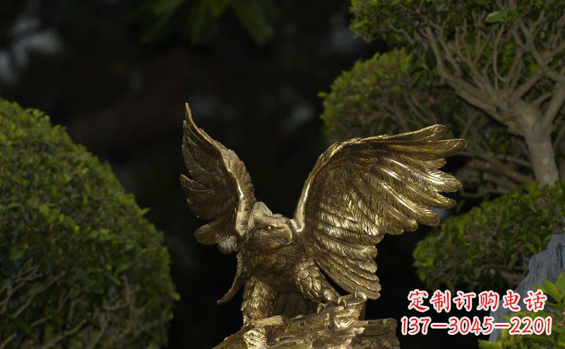 宁波精美大鹏展翅老鹰铜雕