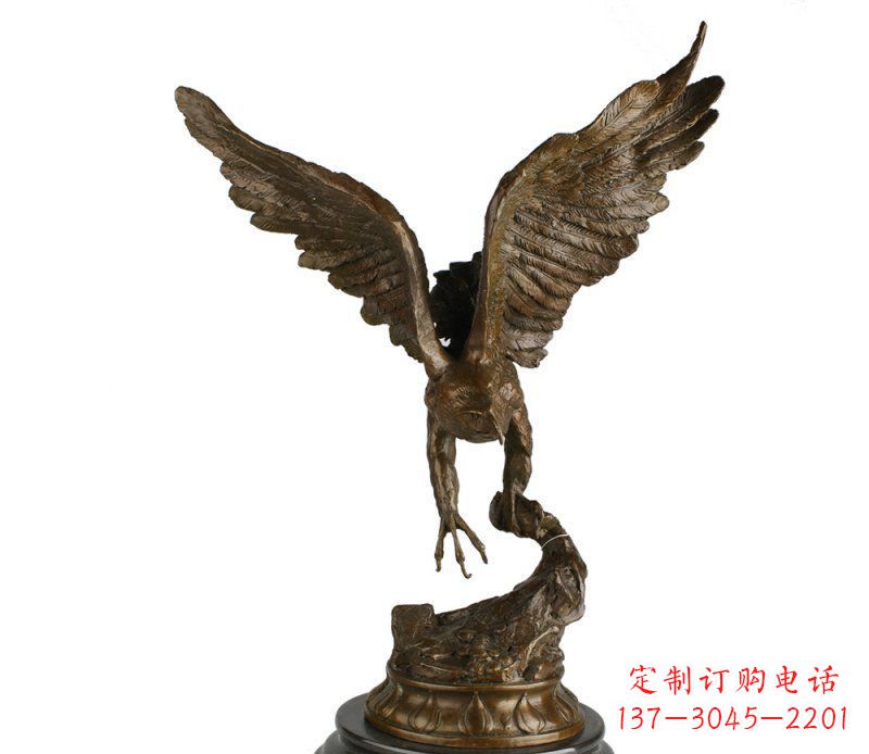 宁波大鹏展翅老鹰铜雕塑