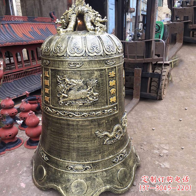 宁波华中领雕塑历久弥新的铜钟雕塑
