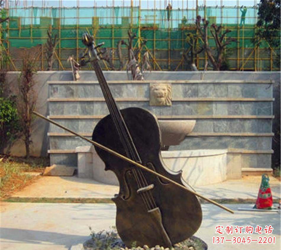 宁波精美大提琴铜雕