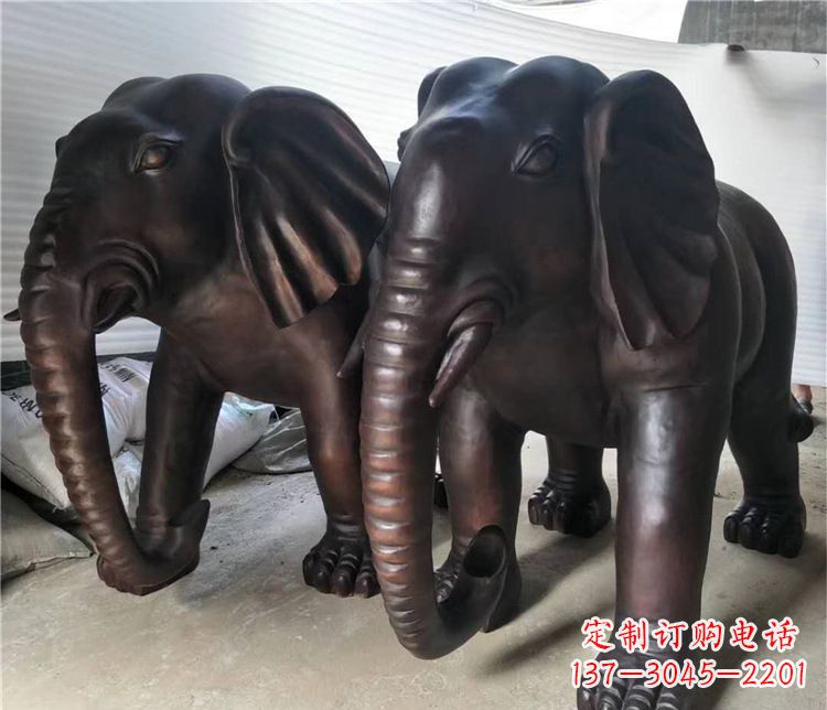 宁波大象动物铜雕塑