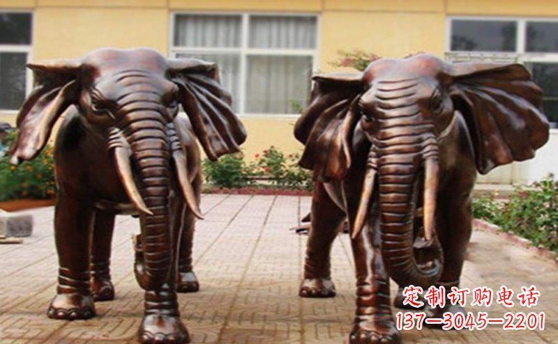 宁波大象铜雕艺术塑像