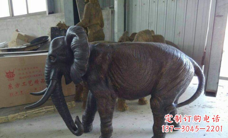宁波大象铜雕广场动物雕塑