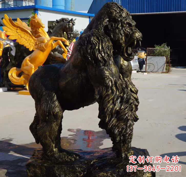 宁波大猩猩铜雕 