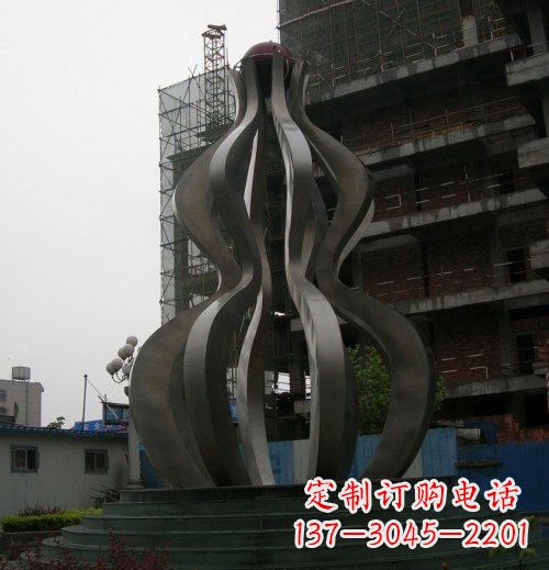 宁波优雅大气的不锈钢葫芦雕塑