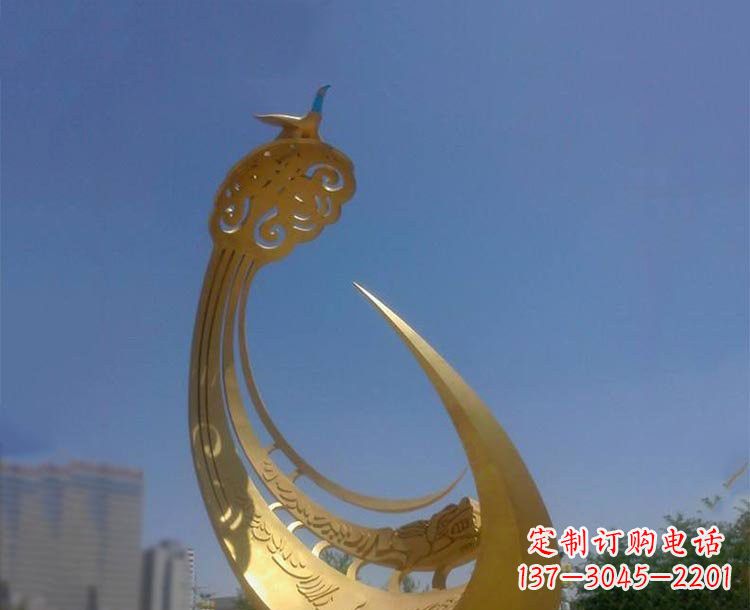 宁波不锈钢创意凤凰雕塑