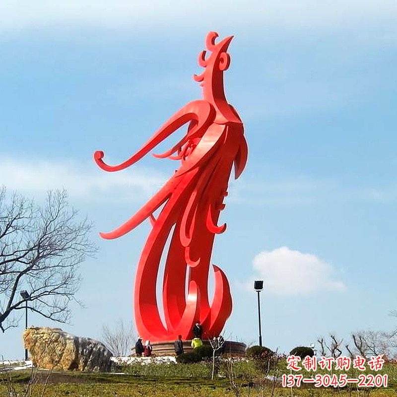 宁波凤凰不锈钢雕塑,增添景区魅力