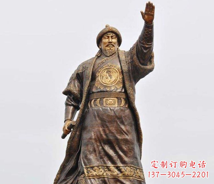 宁波大型成吉思汗铜雕