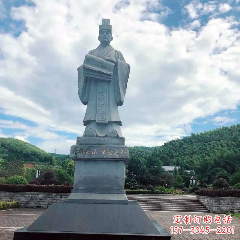 宁波大型蔡伦石雕像-景区广场历史文化名人雕塑