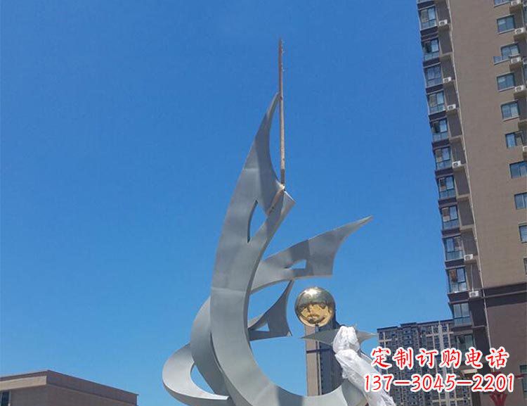 宁波精美特大不锈钢凤凰雕塑