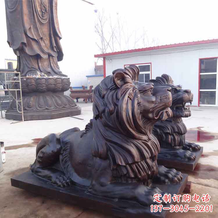 宁波大型纯铜汇丰狮子