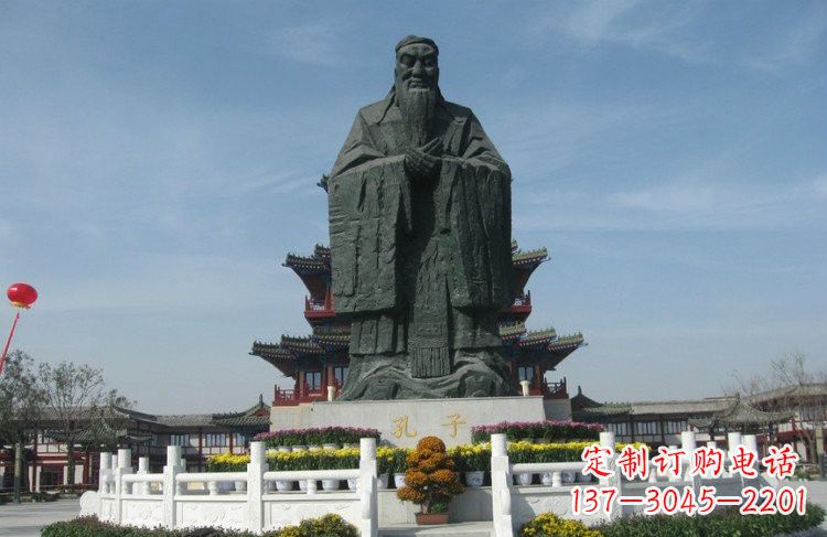 宁波大型锻铜孔子雕像,非凡之美