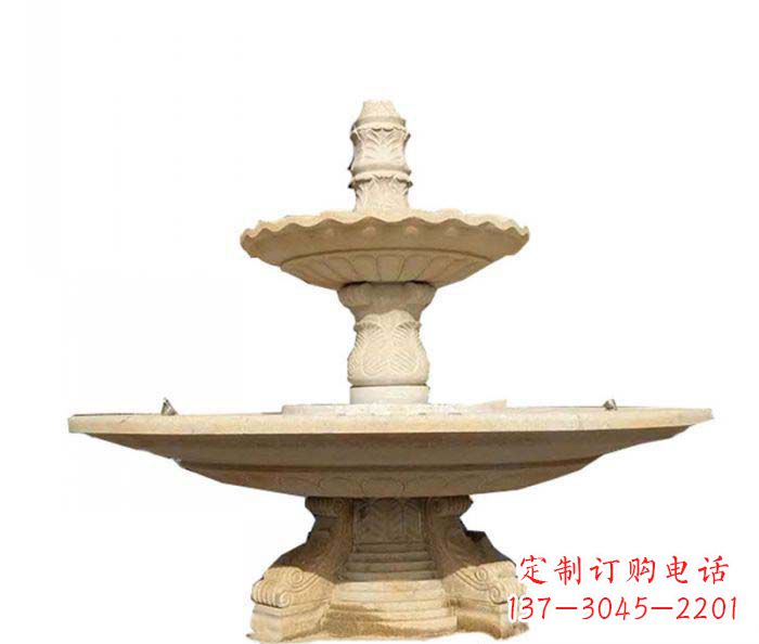 宁波大型多层喷泉石雕 (2)