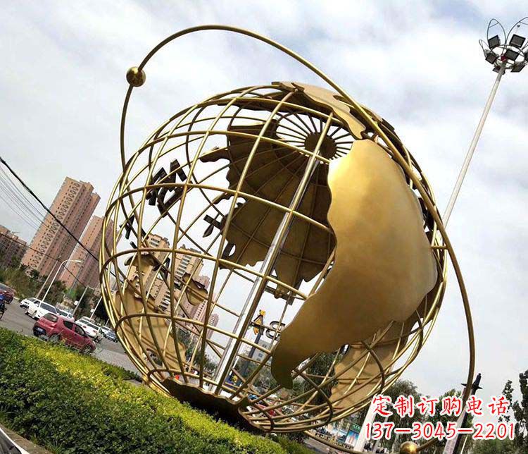 宁波地球仪不锈钢雕塑拓宽视野,致敬世界