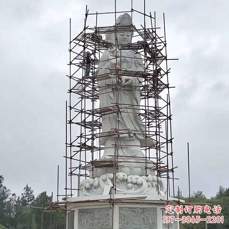 宁波大型汉白玉观音菩萨石雕