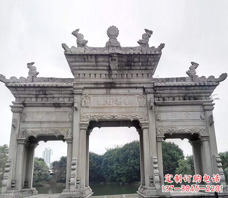 宁波特色大型牌坊石雕