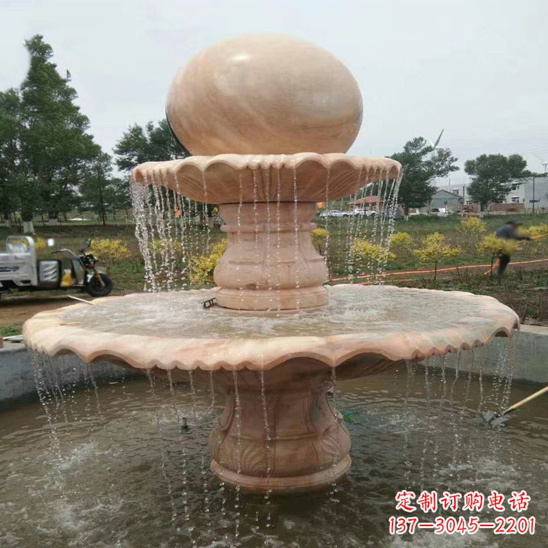 宁波精美石材风水球雕塑