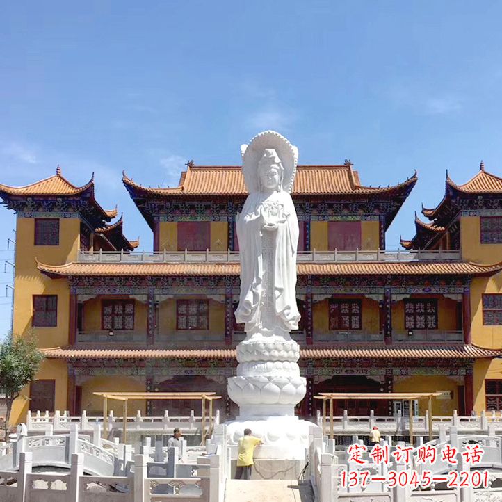 宁波精美汉白玉观音石雕塑
