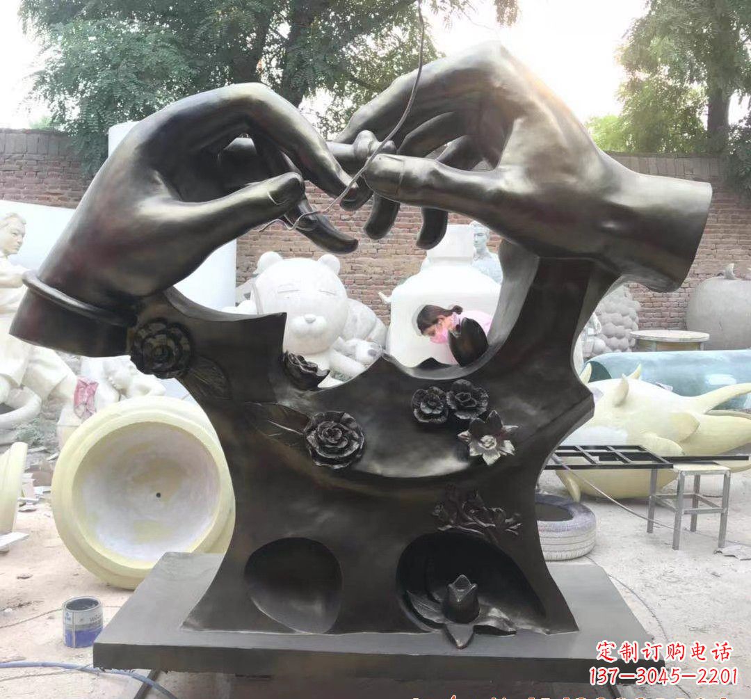 宁波精美铜戒指雕塑