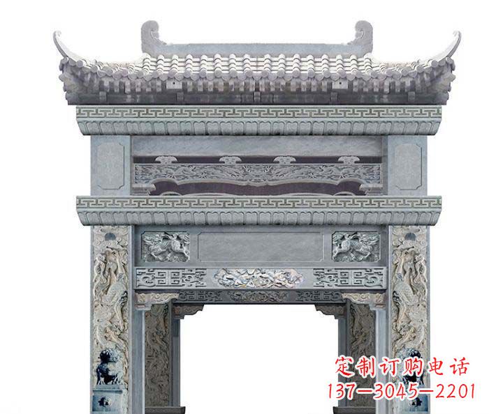 宁波精美石雕牌坊雕塑