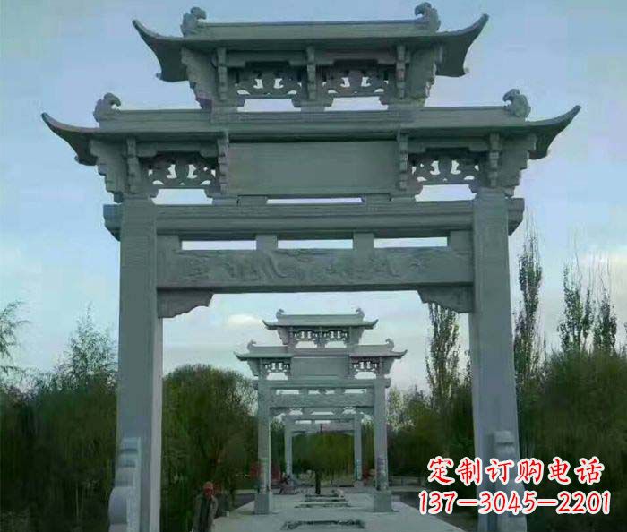 宁波单门大理石牌坊