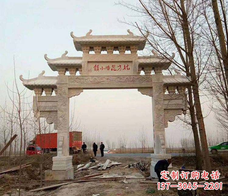 宁波大理石牌坊石雕