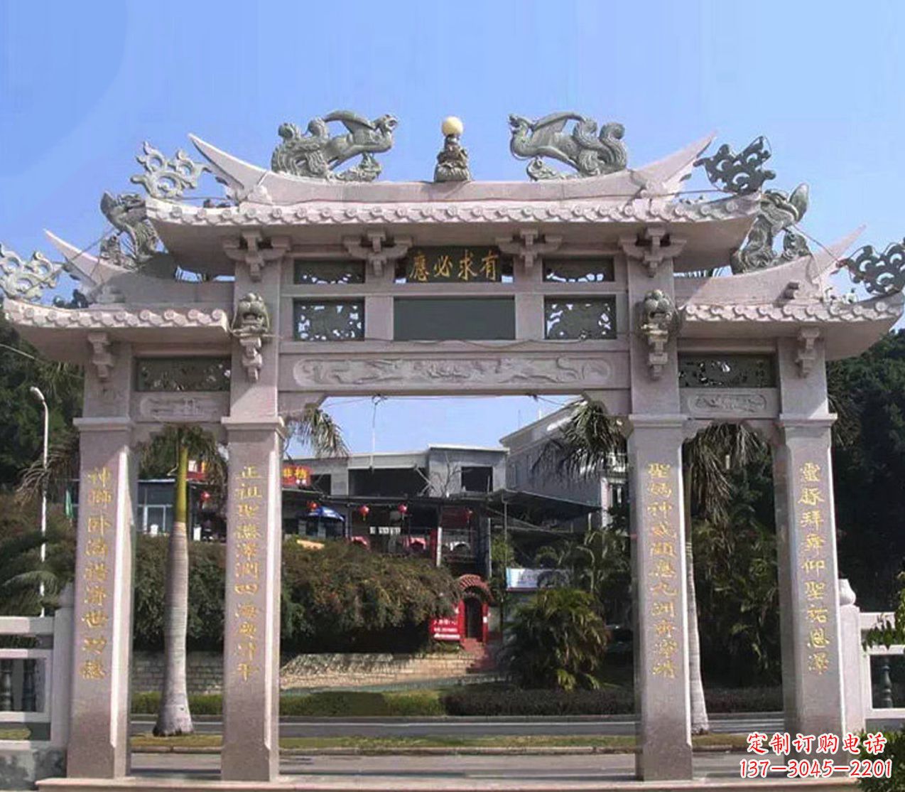 宁波精美石雕牌坊雕塑——传承文化的艺术精品